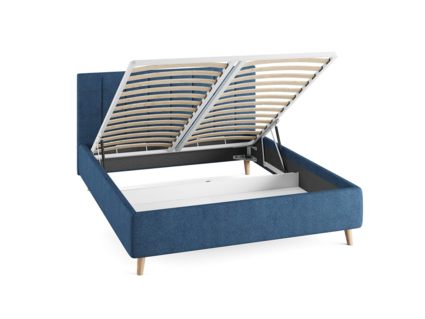 Кровать Сонум Alma Экокожа Коричневая (с подъемным механизмом) 120х190