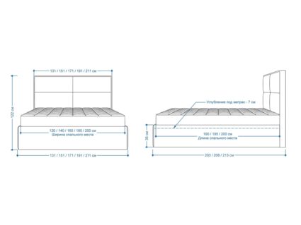 Кровать Lonax Марселла велюр Dolly-3 (с подъемным механизмом) 160х190