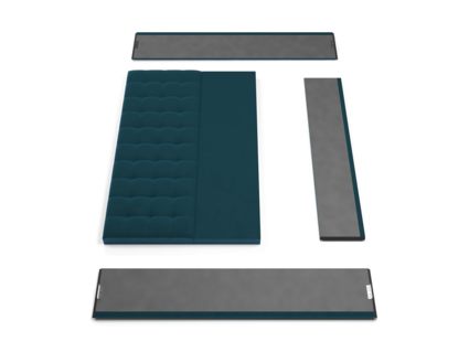 Кровать Lonax Аврора велюр Dolly-13 (с основанием) 120х195