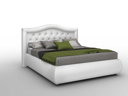 Кровать Sleeptek Premier 6 Экокожа White (с подъемным механизмом) 160х200