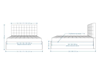 Кровать Lonax Аврора велюр Dolly-3 120х195